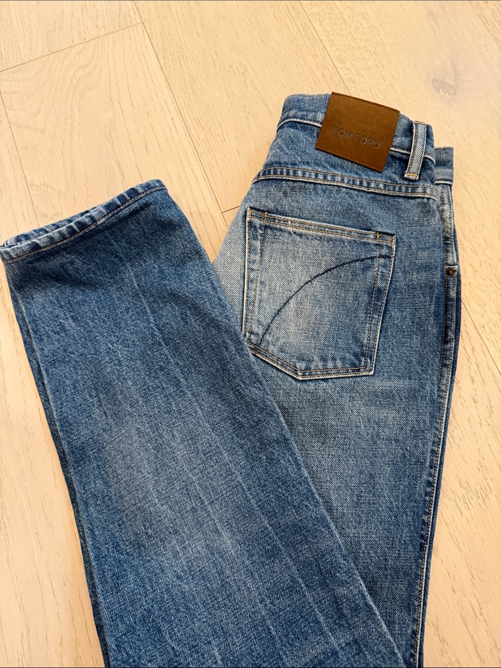 Tom Ford Slim Straight Medium Blue Jeans